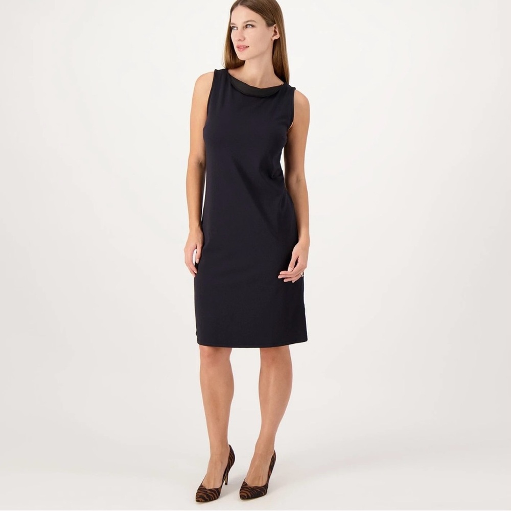 Isaac Mizrahi Live! Knit Shift Dress Solid Black 5XP NWOT
